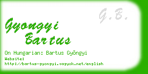 gyongyi bartus business card